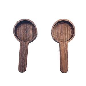 Cucchiaio di legno personalizzato con logo in legno di faggio naturale cucchiaio misurino 10/15/30/45ml legno di noce 8g cucchiaio da caffè in polvere - Product Image 4