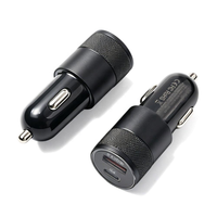 Vente en gros de chargeurs de voiture USB type C 48W à double port PD QC, adaptateur de charge rapide, mini chargeur de voiture pour iPhone Samsung Android iPad