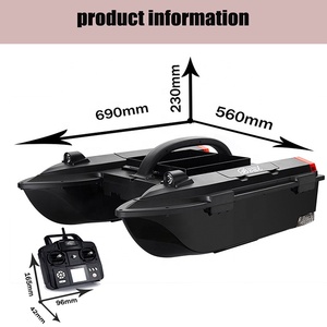 JABO 5CG Black JABO5CG, deux batteries 6.4V, sonar à quatre leurres, sonar, détecteur de poisson, 4 trémies, double coque, appât, <span class=keywords><strong>bateau</strong></span>, gps, pilote automatique - Product Image 3