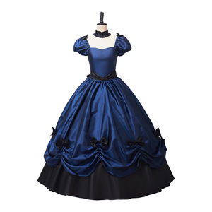 Ecowalson Abito da ballo in poliestere stile Lolita con fiocco, ispirato al personaggio medievale vittoriano, <span class=keywords><strong>fantasia</strong></span> europea e americana - Product Image 3