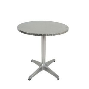 DIA70CM ronda superior de acero inoxidable Mesa Bistro con Base de aluminio - Product Image 1