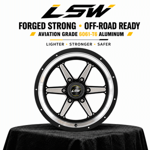 ล้อฟอร์จ LSR674s ขนาด 17x9 18x9 20x9 6x139.7 สำหรับออฟโรด สีดำขัดเงา สำหรับรถยนต์โตโยต้า 4Runner Tacoma - Product Image 4