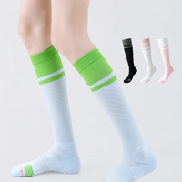 Chaussettes de compression personnalisées en usine Femmes jambes longues Course professionnelle Sports Fitness Mollet Muscle Genou Badminton Logo personnalisé