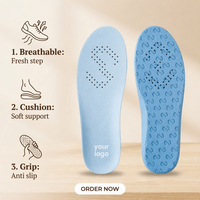 Semelles de performance sportive à double amorti, base antidérapante Pebble Grip, coussinets orthopédiques personnalisables pour le basketball et l'entraînement de tennis