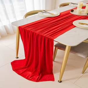 <span class=keywords><strong>Chemin</strong></span> <span class=keywords><strong>de</strong></span> <span class=keywords><strong>table</strong></span> <span class=keywords><strong>de</strong></span> Noël en <span class=keywords><strong>velours</strong></span> <span class=keywords><strong>vert</strong></span>, décoration, 20 x 120 pouces, 10 pieds, tissu luxueux, <span class=keywords><strong>chemin</strong></span> <span class=keywords><strong>de</strong></span> <span class=keywords><strong>table</strong></span> pour Thanksgiving, mariage, Nouvel An - Product Image 4