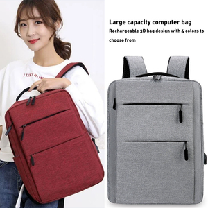 Haibowy tùy chỉnh người đàn ông của phụ nữ phổ mềm Oxford vải lót dây kéo USB phí thiết kế ba lô cho nam giới - Product Image 6