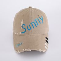 Casquette de baseball brodée style cowboy, rétro américaine, effet vieilli, souple et polyvalente, pour homme et femme