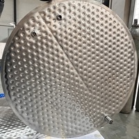 Plaque d'oreiller à fossettes en acier inoxydable Veste chauffante à la vapeur pour le dissipateur de chaleur