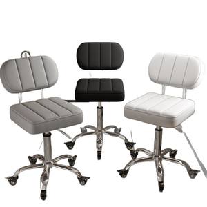 Silla de Peluquería con Respaldo, Altura Ajustable de 35 cm, Bomba Hidráulica, Silla de Barbero para Salón y Uso Doméstico - Product Image 5