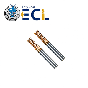 Fresa de carburo de 4 filos con recubrimiento TiAlN Easy CooL, ángulo de hélice de 45 grados, para fresado CNC - Product Image 3