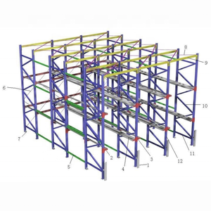 Di qualità superiore ad alta densità di Racking denso sistema di stoccaggio Drive-through Racking Pallet flusso Racking per lo stoccaggio del magazzino - Product Image 3