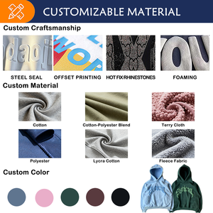 Sudadera con Capucha de Alta Calidad para Hombre, Personalizada con Logotipo en Impresión 3D Puff, Talla Grande, 100% Algodón, Impresión DTG, Talla Estadounidense - Product Image 2