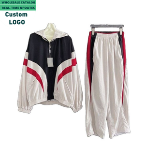Ensemble deux pièces de haute couture personnalisé : <span class=keywords><strong>Manteau</strong></span> et pantalon de jogging streetwear, survêtement de créateur pour <span class=keywords><strong>homme</strong></span> 2025 - Product Image 1