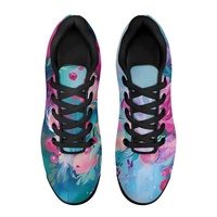 Sneakers personnalisées avec impression intégrale, coussin d'air, chaussures de course en mesh POD, cadeau de Noël personnalisé, motif personnalisé