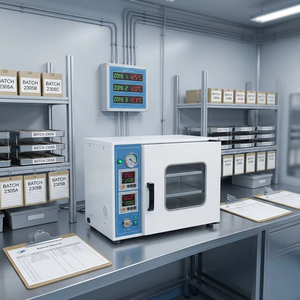 Four de séchage sous vide 25L 50L 90L 215L avec contrôle PID, chauffage indépendant, 250°C, pour laboratoire et usage industriel - Product Image 4