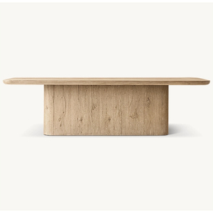 Mesa de Comedor Redonda Tradicional Convertible RH <span class=keywords><strong>OSLO</strong></span> de Madera Maciza con Base de Pedestal para Uso en el Hogar y Restaurantes - Product Image 3