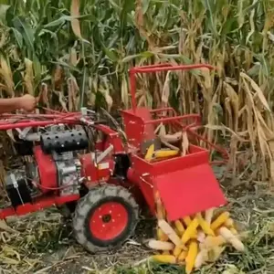 トウモロコシ収穫機ガソリンエンジン付き多機能トウモロコシ収穫機8KWトウモロコシ収穫機