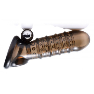 Manchon vibrant pour pénis, jouet sexuel, manchon pour dildo, anneau vibrant pour pénis, extension de pénis réutilisable avec stimulateur clitoridien pour hommes adultes - Product Image 3