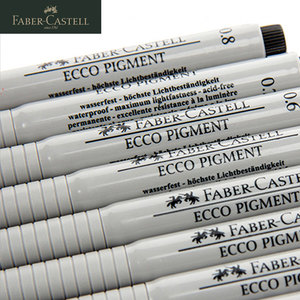 Penna per Contorni Impermeabile Faber-Castell con Punta a Ago per Disegno <span class=keywords><strong>Manga</strong></span>/Anime, Finitura Bordi Neri, Schizzi Semplici - Product Image 4