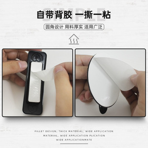 Modern Minimalist Plastic Drawer <b>Handles</b> No Drilling Required ABS <b>Furniture</b> <b>Knobs</b> For Cabinet Door Simple Design Easy - Product Image 4