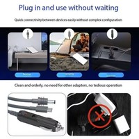 Kabel Ekstensi Daya Starlink Mini 3-in-1 18AWG DC USB C Berlapis PVC Terbuat dari Tembaga Murni Kompatibel dengan Jack DC Mobil Kabel Daya Kamera