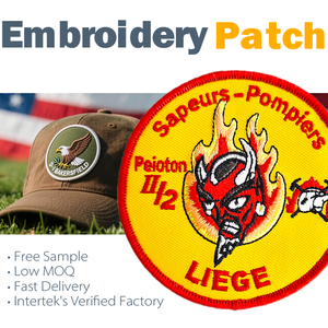 3D Custom Embroidery Embroidery <strong>Patch</strong> Sew on for Cap - Product Image 2