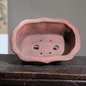 Purple Clay Rectangular <b>Trough</b> Pot Republic Of China Style Antique Imitation Zen Inspired Desktop <b>Planter</b> - Product Image 3