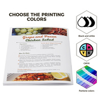 Impression personnalisée de catalogues, magazines, livrets, brochures brillantes, menus de restaurant et dépliants en couleur avec reliure piquée à cheval