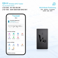 Traceur GPS portable Q9H Mini 4G LTE WiFi GSM pour voiture, moto, camion et biens personnels avec suivi en temps réel