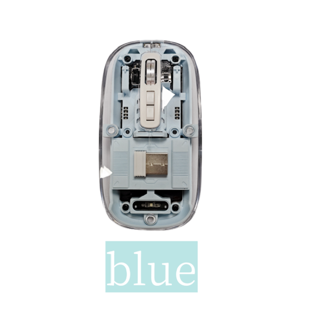 Hot Selling Computer Accessories Rechargeable Low Power Portable Notebook Wireless Mouse Transparent Mouses for Laptop