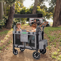 Poussette-chariot SHUANGXING, cadre en alliage d'aluminium, design pliable, matériau Oxford - minimalisme et fonctionnalité maximale