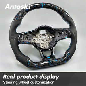Volante de Coche Personalizado de Fibra de Carbono Forjado <span class=keywords><strong>Azul</strong></span> para Volkswagen Golf MK7 MK8 Golf 7 <span class=keywords><strong>GTI</strong></span> <span class=keywords><strong>Polo</strong></span> <span class=keywords><strong>GTI</strong></span> R - Product Image 5