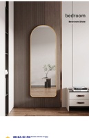 Miroir sur pied décoratif grand format personnalisé 160*50 cm pour salle de bain, hôtel, salon, maison