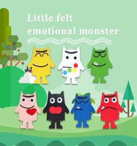 My Emotional Little Monster Hand Puppet Mood Color reconoce la marioneta <span class=keywords><strong>de</strong></span> fieltro para niños pequeños - Product Image 2