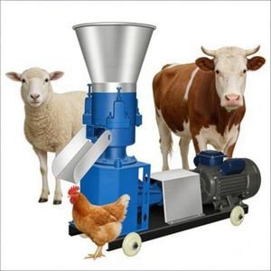 Machine à granulés d'aliments pour animaux (poulets et bovins) à haute productivité, 100 kg/h, moteur électrique en fonte, granulateur d'aliments - Product Image 1
