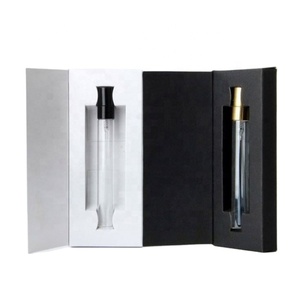 Mini Sample 3Ml 5Ml 10Ml Empty Tester Clear Glass Pump Spray <b>Bottle</b> Vials for Pocket Perfume With Paper <b>Box</b> Packaging - Product Image 1