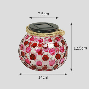 Su geçirmez güneş ışıkları cam turşu kavanozu asılı güneş fener açık masa fenerler bahçe için aydınlatma - Product Image 3