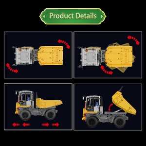<span class=keywords><strong>Camion</strong></span> à <span class=keywords><strong>benne</strong></span> basculante articulé 17092, <span class=keywords><strong>camion</strong></span> technique, grue, véhicule, blocs de construction, crochet de levage, remorque de voiture, modèle de <span class=keywords><strong>jouet</strong></span> pour enfants, cadeaux - Product Image 3