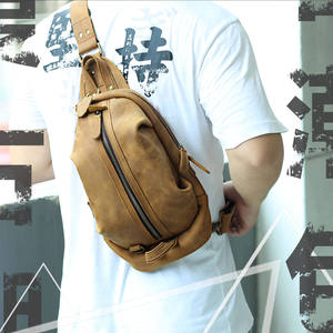 Sac bandoulière rétro en cuir Crazy Horse Andong pour homme, sac à bandoulière en cuir de vachette grande capacité, sac à main pour homme - Product Image 2