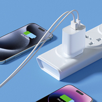 Cargador Rápido PD3.0 de 20W Directo de Fábrica para Apple, para iPhone, Samsung, Puerto Tipo C, Certificado SAA, Carga Rápida