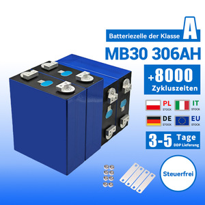 Cellule de batterie prismatique LiFePO4 MB30 3.2V 306Ah ou 314Ah à cycle de vie élevé pour stockage d'énergie au phosphate de fer et de lithium pour applications solaires et véhicules électriques - Product Image 1