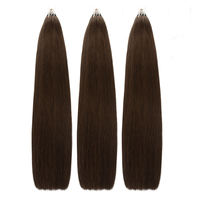 Nouvel Arrivage Extensions de Cheveux Humains Vierges Européens Crochetées Effet Plumes 6D Invisibles Lisses Douces Micro Boucles