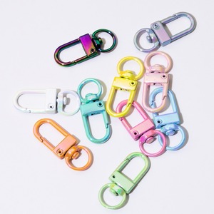 High Quality <strong>Swivel</strong> Snap Hooks <strong>Key</strong> <strong>Rings</strong> Metal Lanyard Keychain Hook Colorful Electroplated Lobster <strong>Clasps</strong> Alloy <strong>Key</strong> Chain <strong>Ring</strong> - Product Image 3
