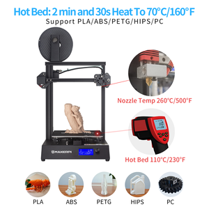 Makerpi p2 नया संस्करण डेस्कटॉप डिय बड़ा आकार 260*260*260 मिमी 3 डी प्रिंटिंग मशीन तैयार स्टॉक के लिए गोदाम 3 डी प्रिंटर - Product Image 5