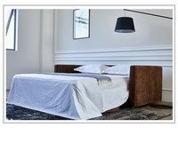 Canapé-lit sectionnel moderne avec fonctionnalités multifonctionnelles pour les petits appartements, les hôtels, le salon et la chambre à coucher, revêtement en tissu