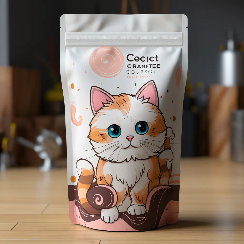 Sacchetto per alimenti per gatti in plastica con stampa a colori in fabbrica in cina sacchetto per alimenti stampato Stand Up sacchetto per alimenti per animali domestici