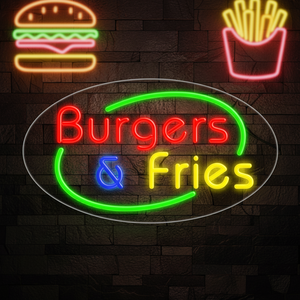 <span class=keywords><strong>Enseigne</strong></span> néon LED « Stock Hamburg & French Fries » pour décoration murale de restaurant, <span class=keywords><strong>enseigne</strong></span> lumineuse personnalisée pour logo de magasin - Product Image 6