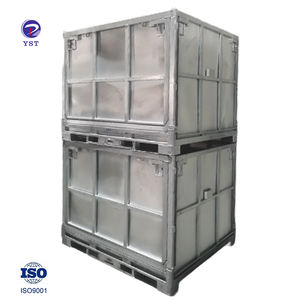 Endüstriyel istifleme depo katlanabilir katlanabilir Metal depolama kutusu çelik palet kutu - Product Image 1