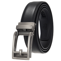 Ceinture en cuir de vachette tendance pour homme LY33-000015-1 3.0CM avec boucle automatique
