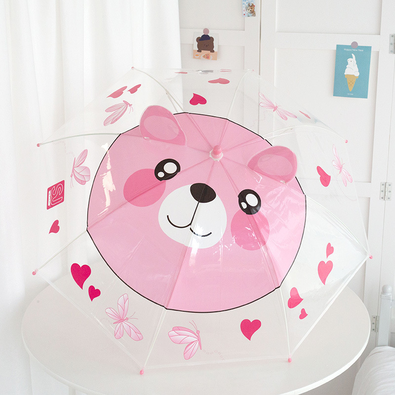 small ear model] pink kitten cartoon